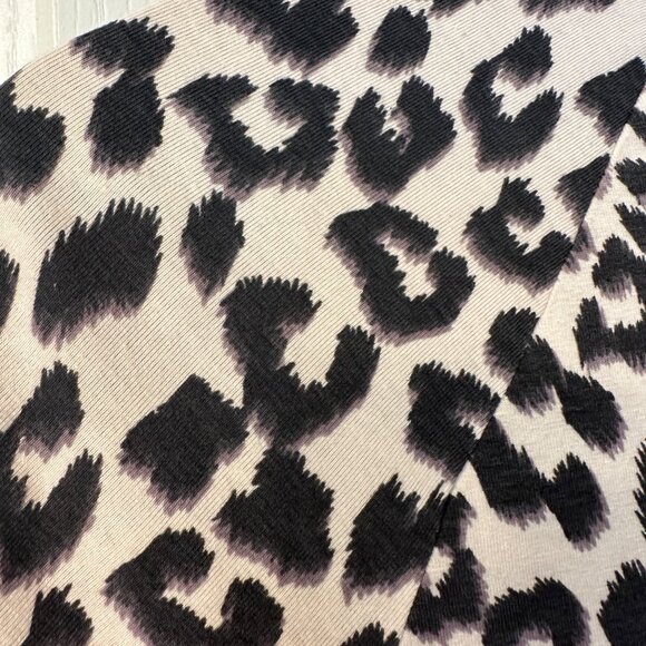 Pact | XS Organic Cotton Pink Leopard Revive Baby Doll Tiered Swing Mini Dress - Picture 9 of 10